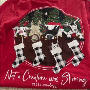 Comfort Colors Red Graphic Tee Christmas tee shirt